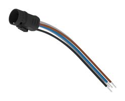 EAO 82-965.0200 Plug In Cable, 19mm & 22mm Pushbutton/Selector Switches, Plastic, 5 Wire, 200mm Cable Terminal