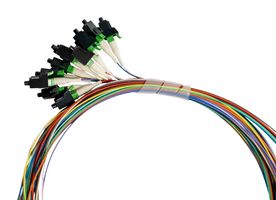 JONARD TOOLS SPT-LCA3/12 Fiber Optic Cable, LC/APC to Free End, OS2 Single Mode, 3m Length
