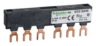 SCHNEIDER ELECTRIC GV2G245 COMB BUSBAR, MOTOR CKT BREAKER & STARTER