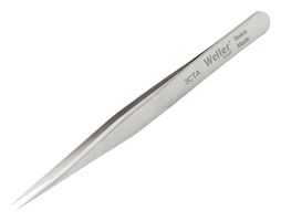 WELLER EREM 3CTA Tweezers, Precision, Straight/Pointed Tip, 110 mm, Titanium