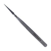 TRONEX 71-ZJSA-CH Tweezers, Precision/Ceramic Replaceable Tip, Style 71, Straight/Beveled Tip, 5.315" OAL, SS Body