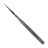TRONEX 73-ZJSA-CH Tweezers, Precision/Ceramic Replaceable Tip, Style 73, Straight/Pointed Tip, 5.512" OAL, SS Body