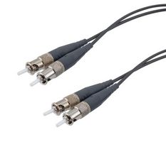 L-COM FCA-MSTMSTM1DXMT-10 MIL M83522 ST 2X TO MIL M83522 ST 2X, MM OM1, 20MM MIL TACTICAL ZIPCORD, 10 METER CABLE ASSEMBLY