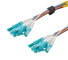 L-COM FCA-8M3LCULCUDM-10 LC UPC 8X TO LC UPC 8X, MM OM3, MILITARY TACTICAL DISTRIBUTION CABLE ASSEMBLY, 10 METERS ROHS COMPLIANT: YES