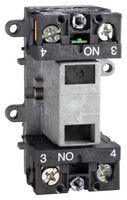 SCHNEIDER ELECTRIC XENG3781 Contact Block, DPST-NC, 2 Pole, Screw Clamp
