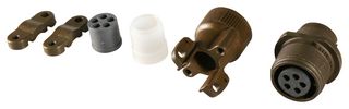 ITT CANNON MS3101F14S-5S Circular Connector, MIL-DTL-5015 Series, MS3101 Series, Cable Mount Receptacle, 5 Contacts