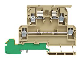 WEIDMULLER 9528110000 DIN Rail Mount Terminal Block, 5 Positions, 22 AWG, 12 AWG, 4 mm², Screw, 6.3 A