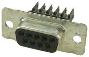 AMP - TE CONNECTIVITY 1-745491-6 D Sub Connector, DB9, Standard, Receptacle, AMPLIMITE HDE-20 Series, 9 Contacts, DE, IDC / IDT