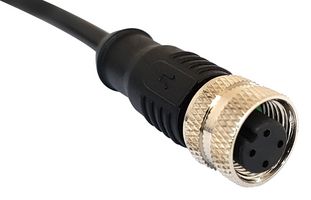 BULGIN LIMITED PXPPVC12FBF12ACL010PVC Sensor Cable, M12 Receptacle, Free End, 12 Positions, 1 m, 3.28 ft, Buccaneer M12 Series