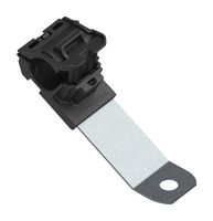 HELLERMANNTYTON 151-01650 Fastener, P-Clamp, Screw Mount Cable Clamp, 19.5 mm, Nylon 6.6 (Polyamide 6.6), Steel, Black