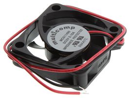 MULTICOMP MC011490 DC Axial Fan, 5 V, Square, 40 mm, 10 mm, Sleeve Bearing, 7.1 CFM