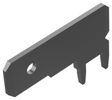 TE CONNECTIVITY - AMP 1217754-1 PCB Terminal, 6.35mm x 0.81mm, 0.25" x 0.032", Brass, 1.4 mm, Tin, FASTON 250 Series