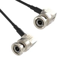 AMPHENOL RF 095-850-257-012 RF / Coaxial Cable Assembly, 12 ", 305 mm, RG174, BNC Right Angle Plug, BNC Right Angle Plug