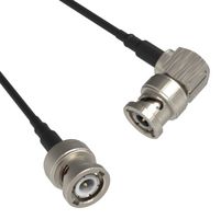 AMPHENOL RF 095-850-259-036 RF / Coaxial Cable Assembly, 36 ", 914 mm, RG174, BNC Plug, BNC Right Angle Plug, 50 ohm