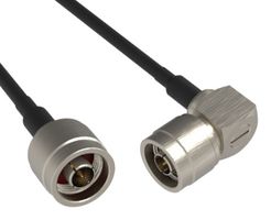AMPHENOL RF 095-909-186-024 RF / Coaxial Cable Assembly, 24 ", 610 mm, LMR-240, N Type Plug, N Type Right Angle Plug, 50 ohm