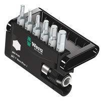 WERA 05056168001 BIT-CHECK 7 HEX-PLUS 1, 7 PIECES