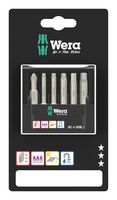 WERA 05073631001 BIT-CHECK 6 SHK 1 SB, 6 PIECES