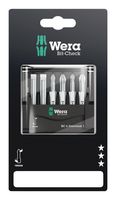WERA 05073635001 BIT-CHECK 6 UNIVERSAL 1 SB, 6 PIECES