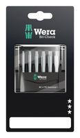 WERA 05073637001 BIT-CHECK 6 TX UNIVERSAL 1 SB, 6 PIECES
