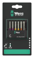 WERA 05073639001 BIT-CHECK 6 WOOD TX HF 1 SB, 6 PIECES