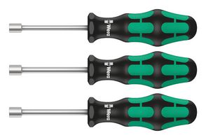 WERA 05134275001 395 HO/3 SANITARY NUTDRIVER SET, 3 PIECE