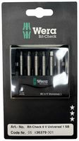 WERA 05136379001 BIT-CHECK 6 V UNIVERSAL 1 SB 50MM BITS F