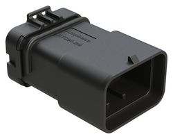 AMPHENOL SINE/TUCHEL ATS04-34PB2 Automotive Connector Housing, Black, ATS Series, Receptacle, 34 Positions
