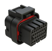 AMPHENOL SINE/TUCHEL ATS06-26SC Automotive Connector Housing, Black, ATS Series, Plug, 26 Positions