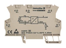 WEIDMULLER 8473000000 Signal Converter, Pt100, Current, 1 Channels, 0.2 %, 30 V
