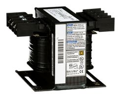 SQUARE D BY SCHNEIDER ELECTRIC 9070T200D20 Chassis Mount Transformer, Type T, Industrial Control, 208V, 230V, 460V, 115V, 200 VA, 50Hz / 60Hz
