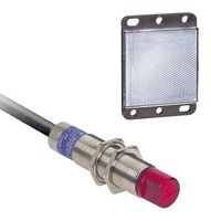 TELEMECANIQUE SENSORS XU9M18MB230W Photoelectric Sensor, 6.56ft, SPST-NC, Polarized Reflex, 24 to 240VDC, Cable, OsiSense XU Series