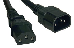 EATON TRIPP LITE P004-005-13A Mains Power Cord, IEC 60320 C14 to IEC 60320 C13, 1.5 m, 13 A, 250 VAC, Black