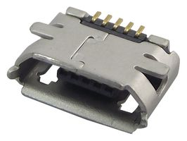 MOLEX 47346-0001 USB Connector, Shielded, Micro USB Type B, USB 2.0, Receptacle, 5 Positions, Surface Mount