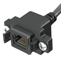 SAMTEC RPCE-01-E-00.50-D-C5E Ethernet Cable, IP68, Cat5e, RJ45 Jack to RJ45 Plug, 500 mm, 19.7 "