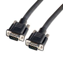 L-COM CSPL9MM-15 Computer Cable, D Sub 9 Position Plug, D Sub 9 Position Plug, 15 ft, 4.57 m, Black