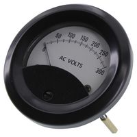 YOKOGAWA 271-330-RXRX Analog Panel Meter, Model 271, AC Voltage, 0V to 300V, DIN Meter Series