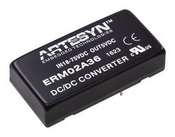 ARTESYN EMBEDDED TECHNOLOGIES ERM00BB110 Isolated Through Hole DC/DC Converter, Railway, DIP, 4:1, 10 W, 2 Output, 12 V