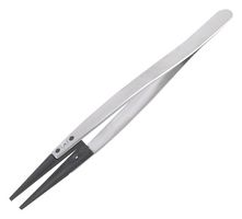 IDEAL-TEK 279CFR.SA.1 Tweezer, General Purpose, Straight, Flat, Polyamide Tip, 130 mm Length