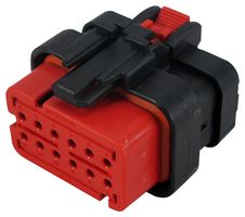 TE CONNECTIVITY 776533-1 Connector Housing, AMPSEAL Series, Plug, 12 Positions, 4.5 mm, AMP AMPSEAL Series Socket Contacts