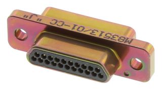 ITT CANNON M83513/01-CC D Sub Connector, 21 Contacts, Plug, Solder, M83513 Series