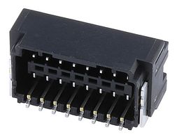 MOLEX 220205-1871 Pin Header, Signal, Wire-to-Board, 2 mm, 2 Rows, 18 Contacts, Surface Mount Right Angle