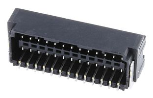 MOLEX 220205-2671 Pin Header, Signal, Wire-to-Board, 2 mm, 2 Rows, 26 Contacts, Surface Mount Right Angle