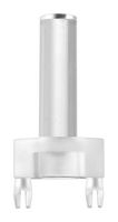 BIVAR GVLP-550-F Light Pipe, 0.55 ", 1 Pipes, Circular with Flat Top, PC Board, Transparent, GVLP Series