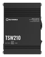 TELTONIKA TSW210 Ethernet Switch, Gigabit, 10/100Mbps, 1Gbps, RJ45 x 8, SFP x 2, DIN Rail / Wall / Flat Surface Mount