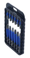 WIHA 70288 Impact Bit Set, Phillips/Square/Torx, 12 Piece, TerminatorBlue Series