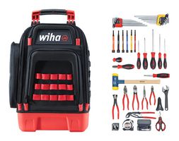 WIHA 91873 MRO tool Kit, Industrial, 80 Pieces of Screwdrivers/Wrench, Comb/Long Nose Pliers, Diagonal Cutters