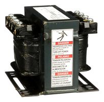 SQUARE D BY SCHNEIDER ELECTRIC 9070T150D14 Chassis Mount Transformer, Type T, Industrial Control, 208V, 24V, 150 VA, 50Hz / 60Hz