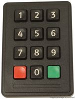 STORM INTERFACE 7202-12T0203 Keypad, 720 BLK Series, 3 x 4, Matrix, Polymer, 50 mA, 24 V