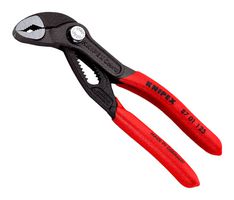 KNIPEX 87 01 125 SBA Water Pump Pliers, 29mm Max Jaw Opening, 125mm OAL, Chrome Vanadium Steel, Retail Packaging, Cobra