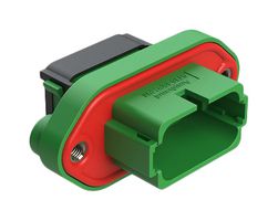 AMPHENOL SINE/TUCHEL AT16-15PC-PM11 Automotive Connector Housing, Key C, Green, AT Series, Receptacle, 15 Positions